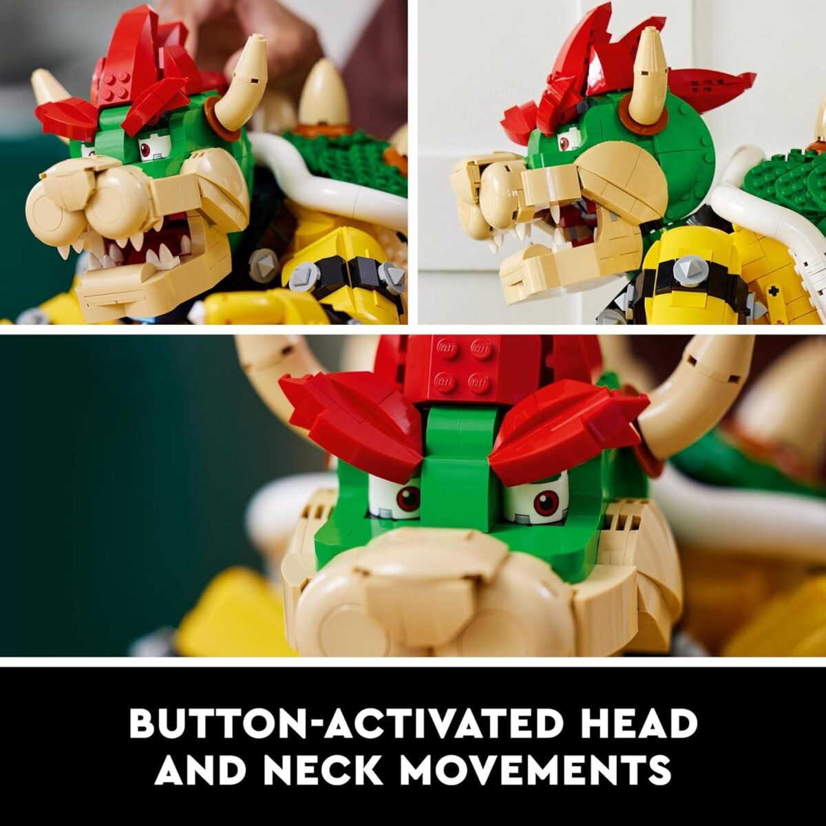 LEGO® Super Mario™ The Mighty Bowser™ 71411 Building Kit;Treat for Adult Fans;Features Button-Activated Head-and-Neck Movement and a Fireball Launcher,Plus a Battle Platform for Display LEGO® Super Mario™ The Mighty Bowser™ 71411 Building Kit;Treat for Adult Fans;Features Button-Activated Head-and-Neck Movement and a Fireball Launcher,Plus a Battle Platform for Display