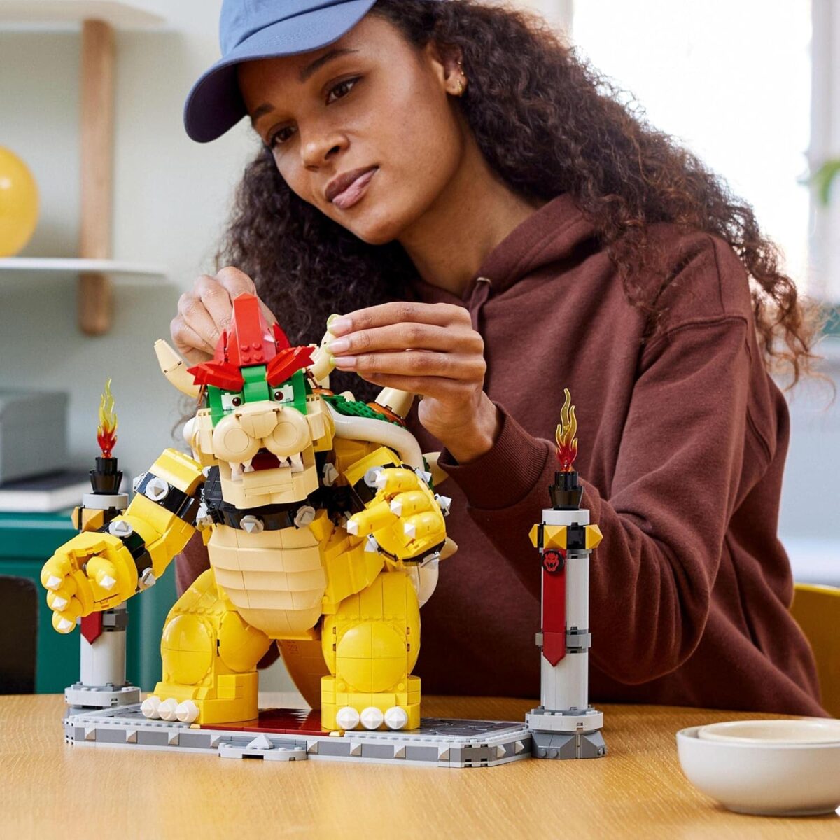 LEGO® Super Mario™ The Mighty Bowser™ 71411 Building Kit;Treat for Adult Fans;Features Button-Activated Head-and-Neck Movement and a Fireball Launcher,Plus a Battle Platform for Display LEGO® Super Mario™ The Mighty Bowser™ 71411 Building Kit;Treat for Adult Fans;Features Button-Activated Head-and-Neck Movement and a Fireball Launcher,Plus a Battle Platform for Display