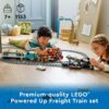 LEGO® City Freight Train Building Kit (1153 pcs) Powered Up Remote or App Controlled Toy Train Set with 33 Track Pieces, Locomotive, Flatcar, Open Wagon, for Kids Ages 7+ & Train Enthusiasts 60336 LEGO® City Freight Train Building Kit (1153 pcs) Powered Up Remote or App Controlled Toy Train Set with 33 Track Pieces, Locomotive, Flatcar, Open Wagon, for Kids Ages 7+ & Train Enthusiasts 60336