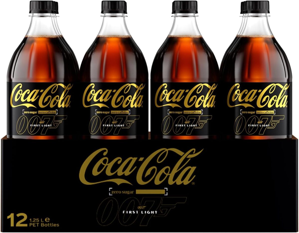 Coca-Cola Zero Sugar Caffeine Free Cola Soft Drink 12 x 1.25L [x2]