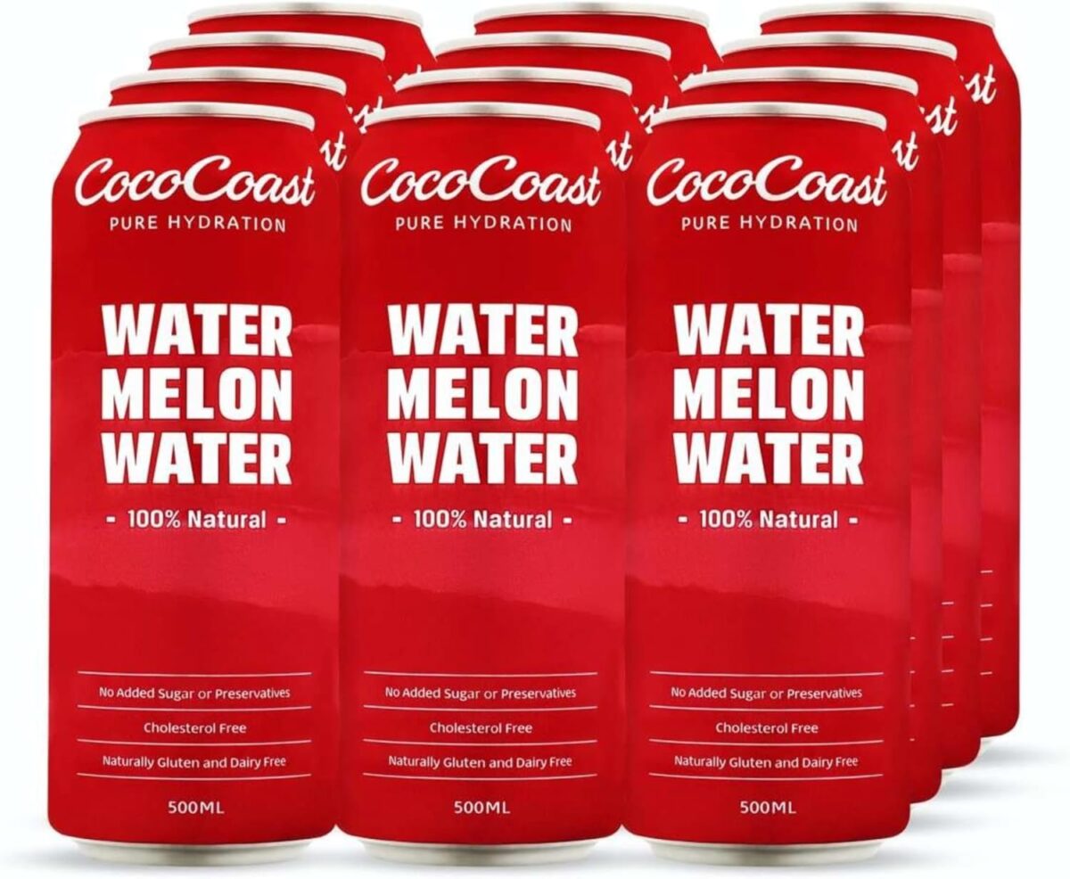 CocoCoast Natural Coconut Water 12 Pack of 500 ml [x3]