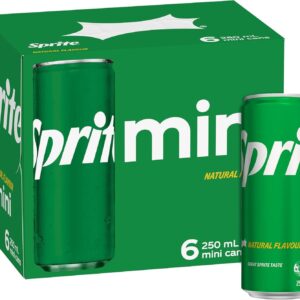 Sprite Lemonade Soft Drink Multipack Mini Cans 6 x 250mL [x10]