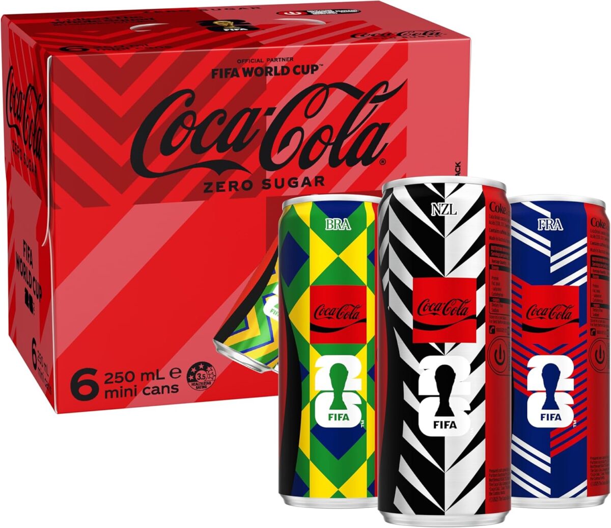 Coca-Cola Zero Sugar Cola Mini Cans 6 x 250mL [x10]