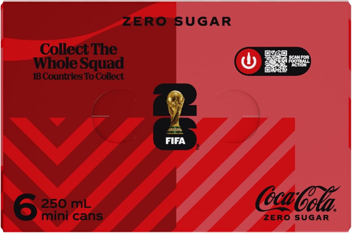 Coca-Cola Zero Sugar Cola Mini Cans 6 x 250mL [x10]