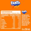Fanta Orange Soft Drink Mini Cans 6 x 250mL [x10]