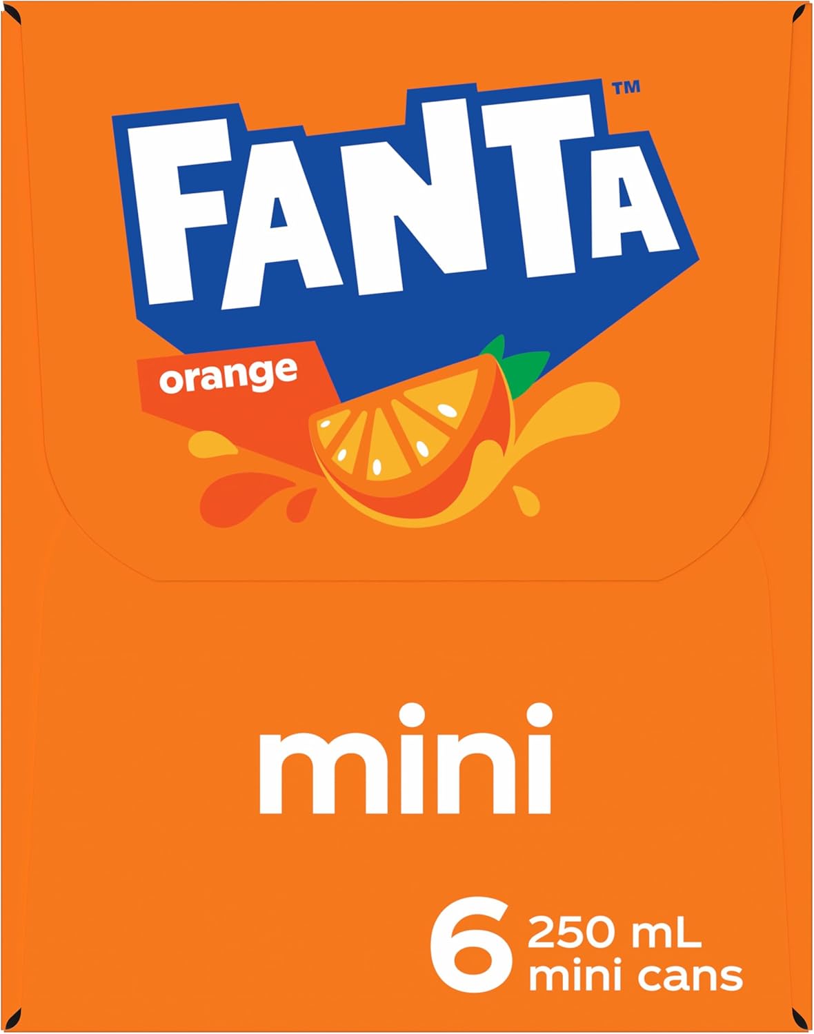 Fanta Orange Soft Drink Mini Cans 6 x 250mL [x10]