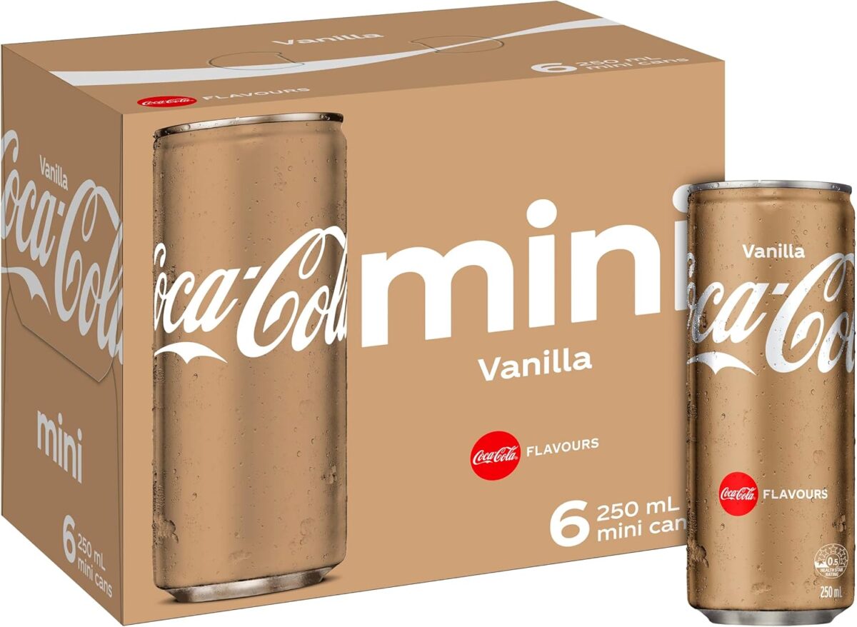 Coca-Cola Vanilla Soft Drink 6 x 250mL [x10]