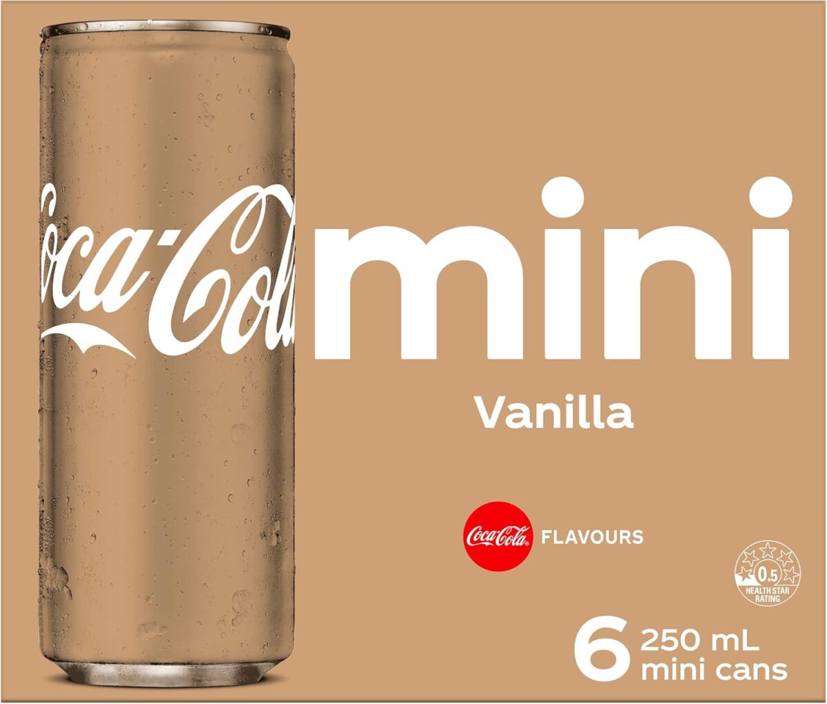 Coca-Cola Vanilla Soft Drink 6 x 250mL [x10]