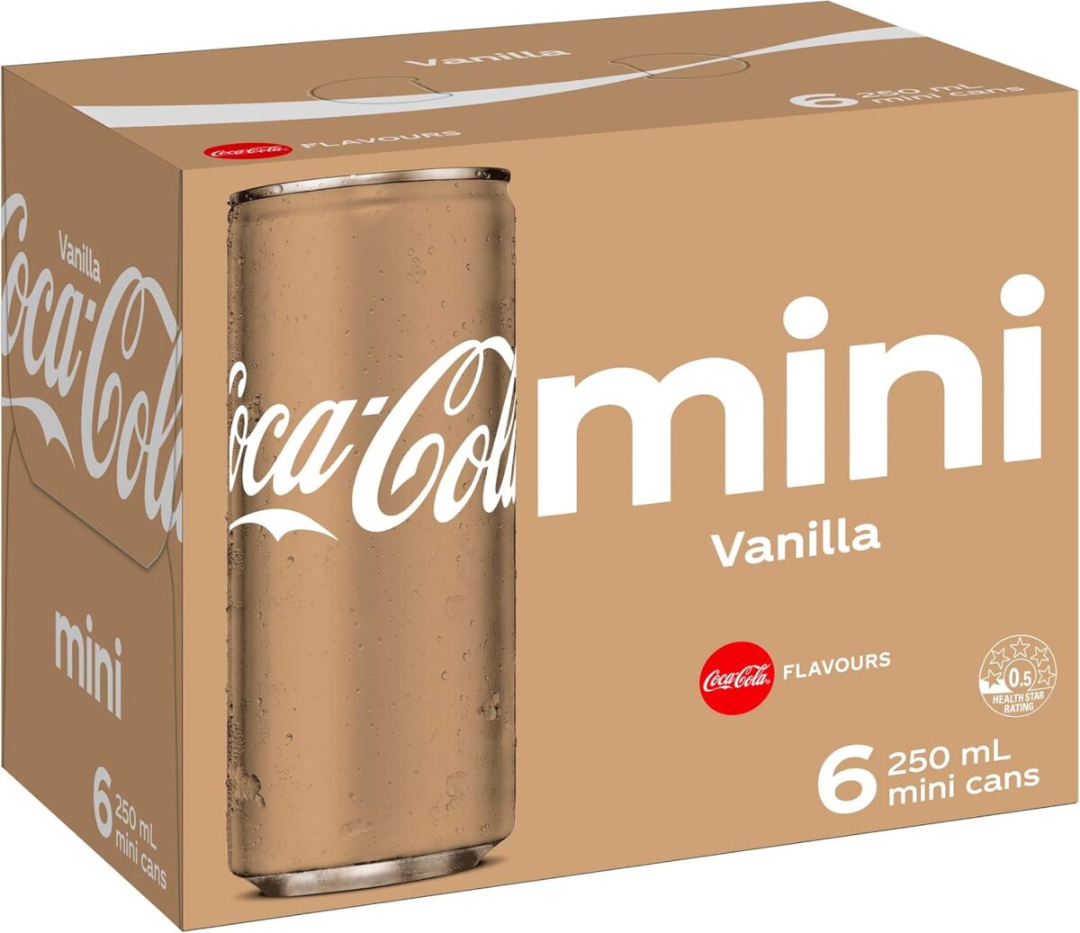 Coca-Cola Vanilla Soft Drink 6 x 250mL [x10]