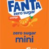 Fanta Orange Zero Sugar Soft Drink Mini Cans 6 x 250mL [x10]