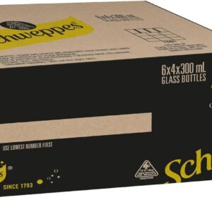 Schweppes Lemon Bitter Mixer Drink, 4 x 300 ml Pack of 6 [x2]