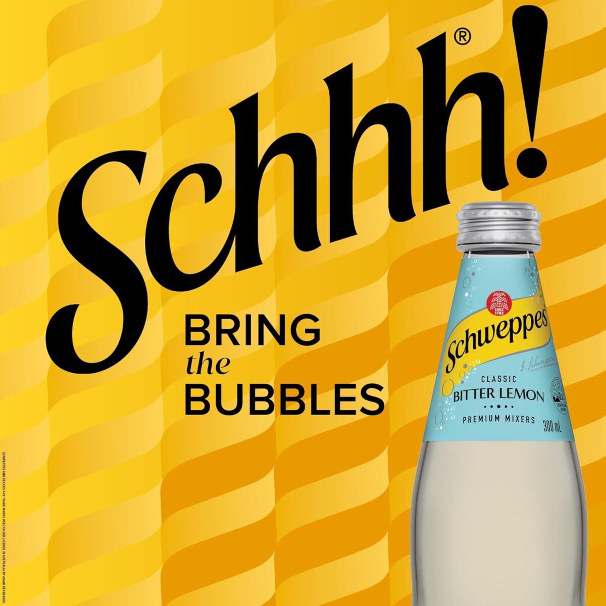 Schweppes Lemon Bitter Mixer Drink, 4 x 300 ml Pack of 6 [x2]