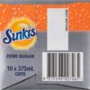 Sunkist Zero Sugar Soft Drink Can 375 ml Pack of 10 [x6]