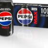 Pepsi Max Zero Sugar Soft Drink, 10 x 375ml [x6]