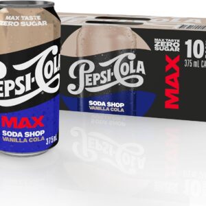 Pepsi Max Vanilla Cola, 10 x 375ml [x6]