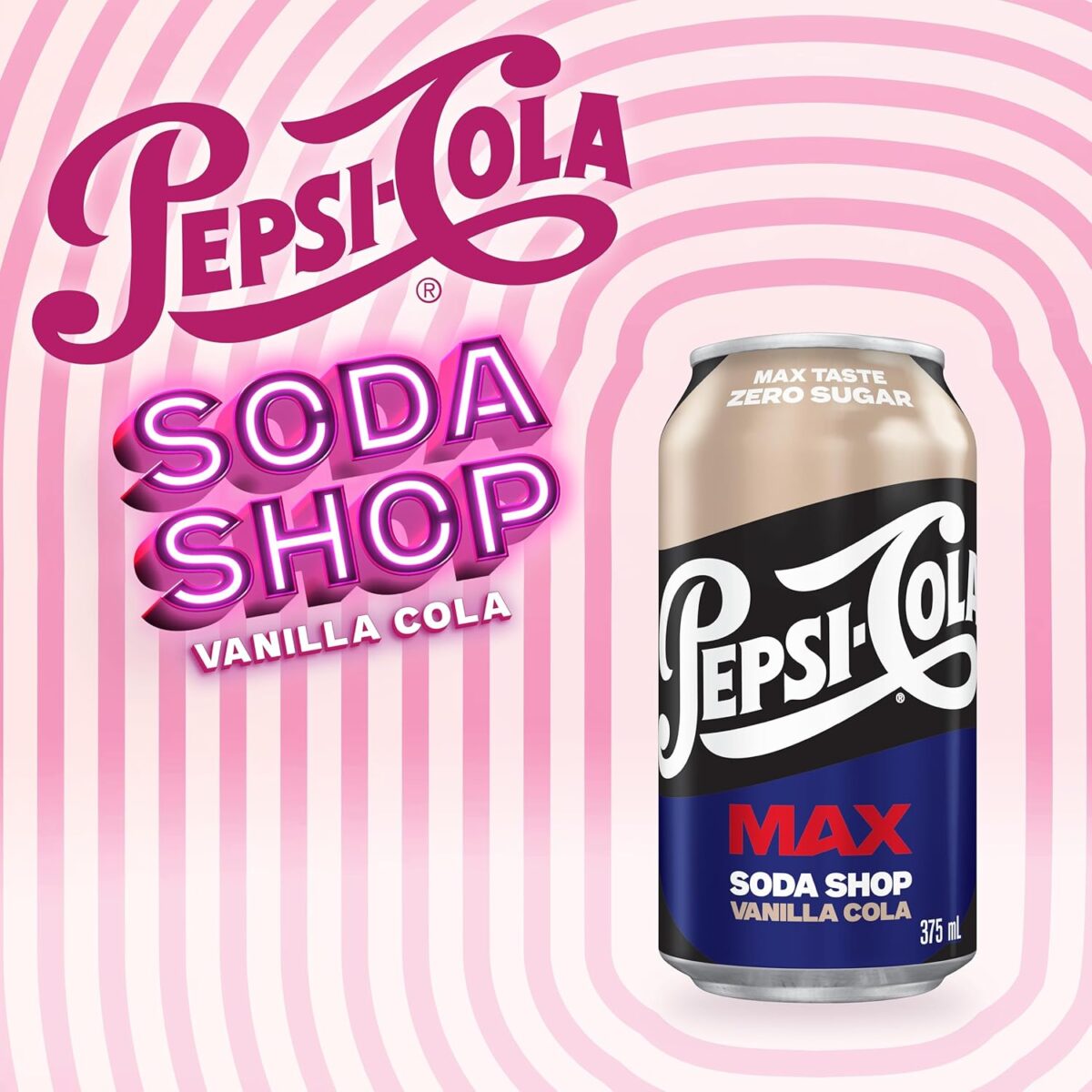 Pepsi Max Vanilla Cola, 10 x 375ml [x6]