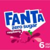 Fanta Raspberry Zero Sugar Soft Drink 6 x 250mL [x10]
