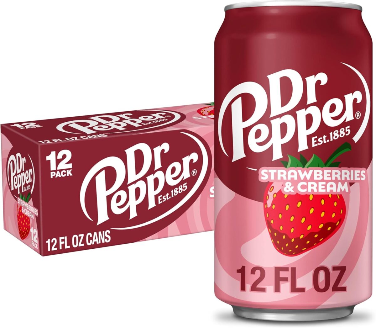Dr Pepper Strawberries & Cream 12 Pack [x2]