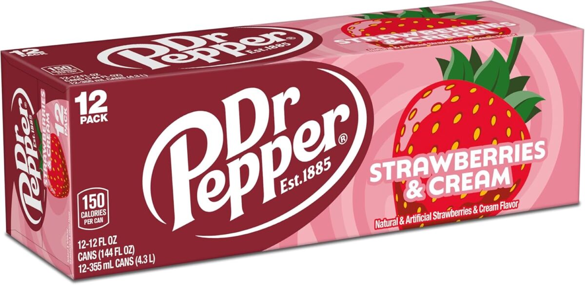 Dr Pepper Strawberries & Cream 12 Pack [x2]