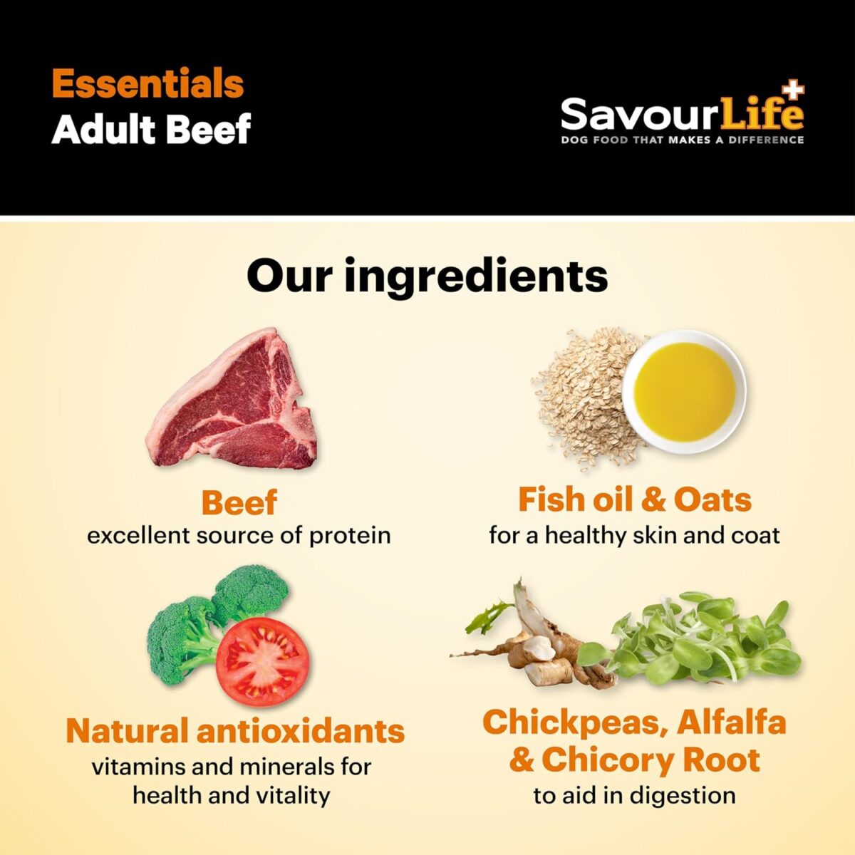 B0BSBCK2R4_img_5 SavourLife Essentials Dog Food, Australian Beef Veggies & Rice, 15kg