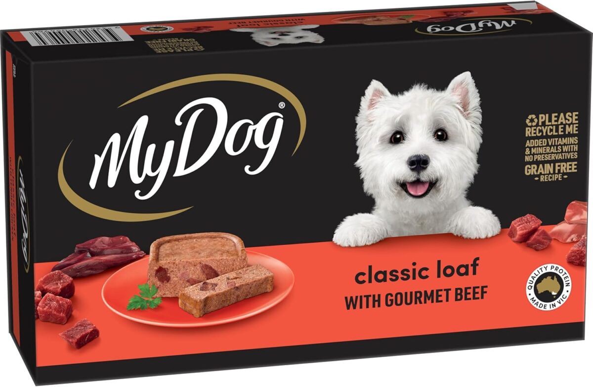 My Dog Adult Wet Dog Food Classic Loaf with Gourmet Beef 24 x 100g Trays [x3]