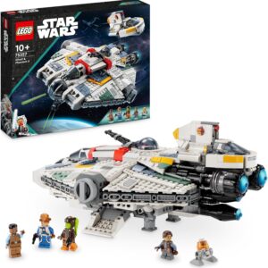 LEGO Star Wars Ghost & Phantom II Building Toy,2 Buildable Star Ship Kids Toys for 10 Plus Year Boys, Girls and Ahsoka Fans, 5 Minifigures Including Jacen Syndulla and a Chopper Droid Figure 75357