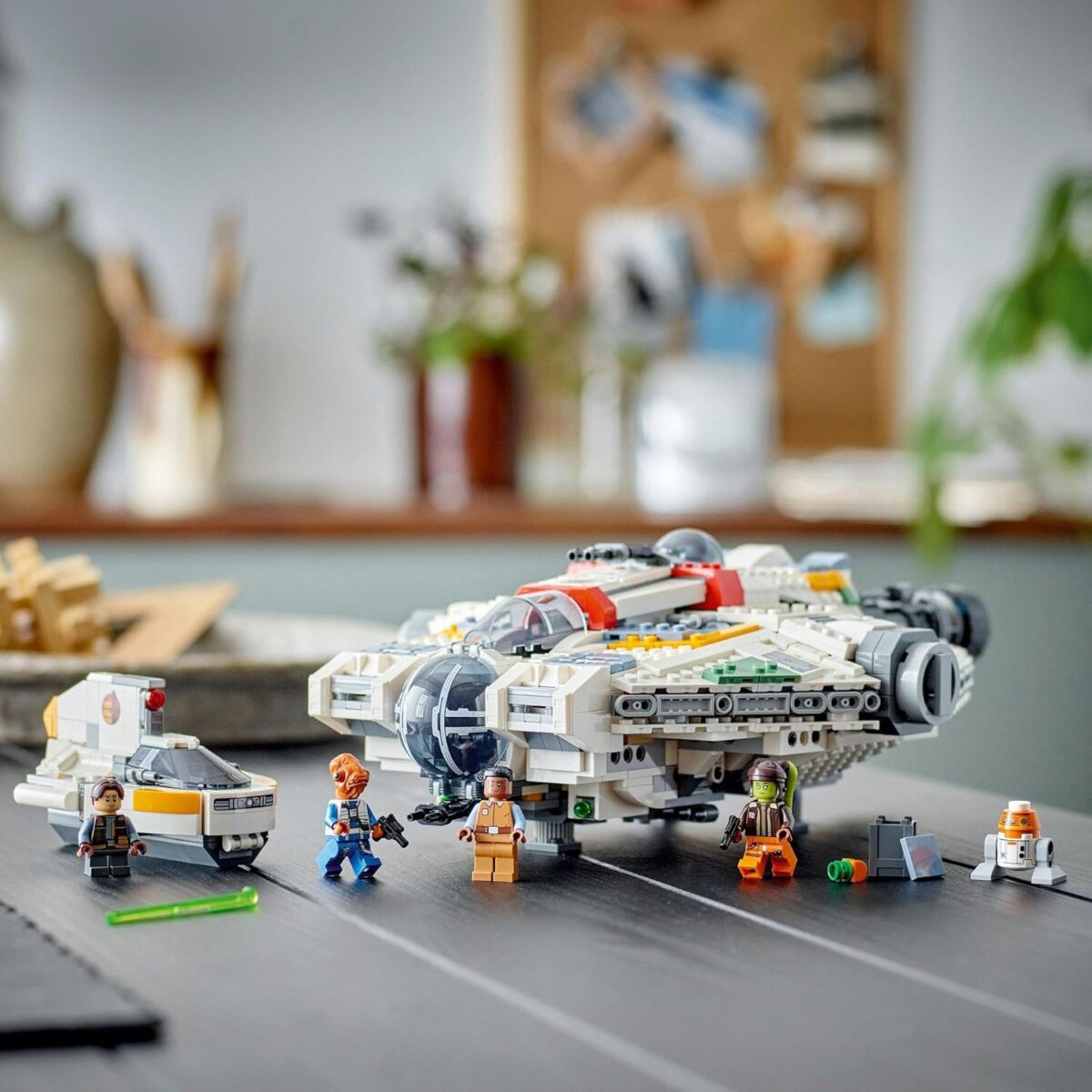 LEGO Star Wars Ghost & Phantom II Building Toy,2 Buildable Star Ship Kids Toys for 10 Plus Year Boys, Girls and Ahsoka Fans, 5 Minifigures Including Jacen Syndulla and a Chopper Droid Figure 75357