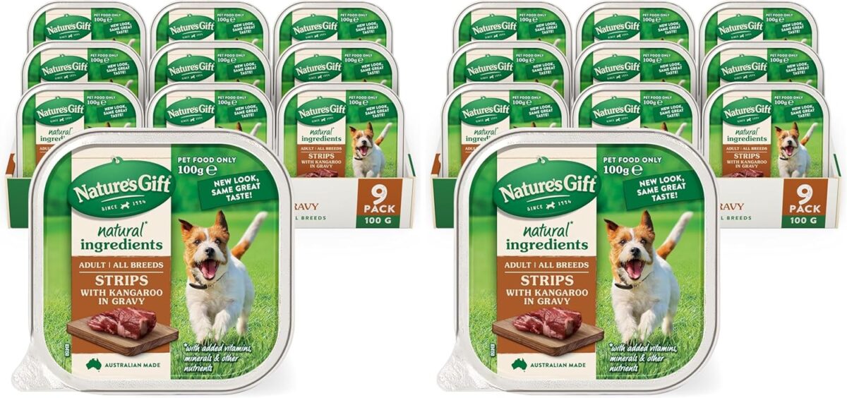 Nature's Gift Adult Wet Dog Food Loaf Prime Beef in Gravy 9x100g [x6]