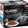 Dine Classic Collection Wet Cat Food Fish Selection in Jelly 85g Pouch, 60 Pack