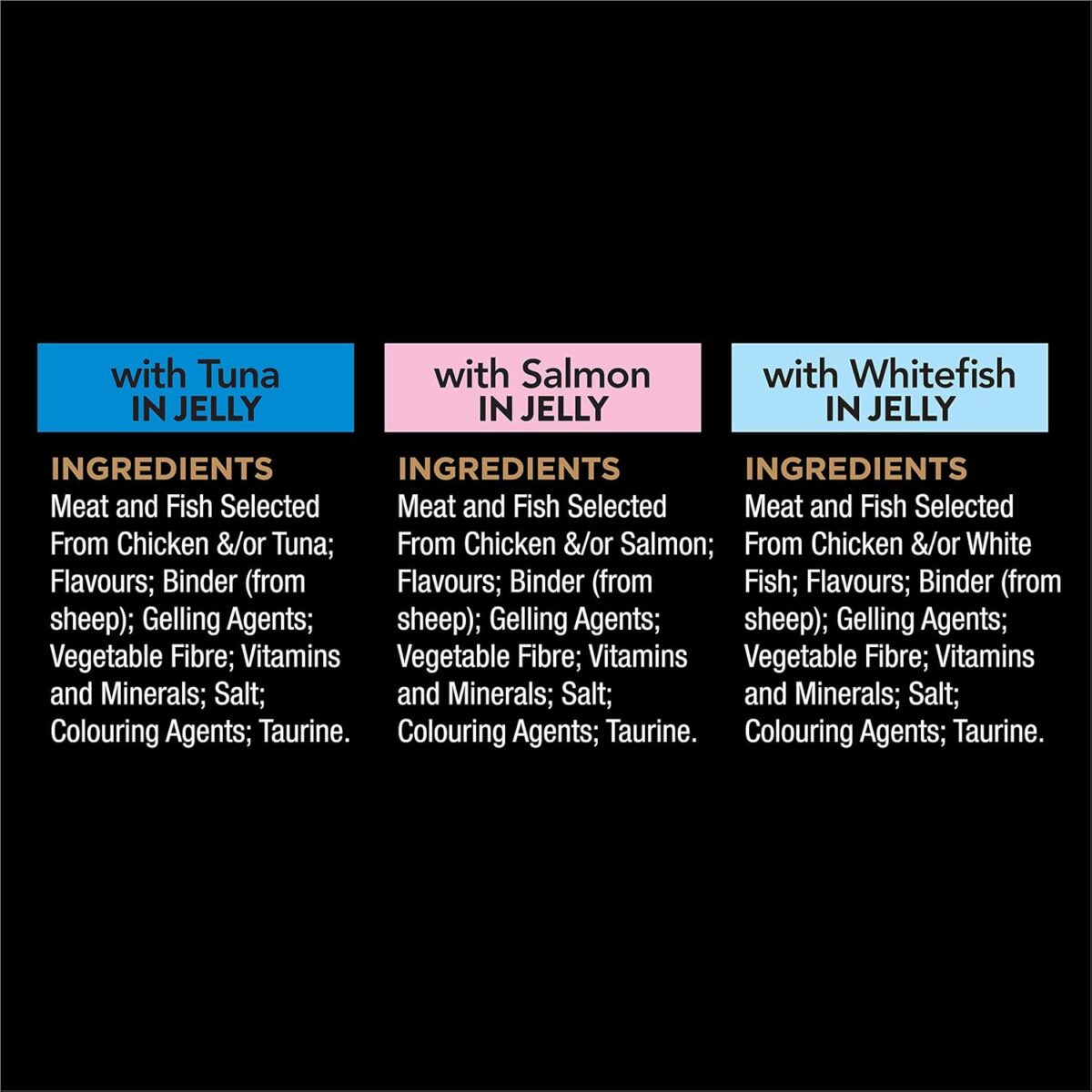 Dine Classic Collection Wet Cat Food Fish Selection in Jelly 85g Pouch, 60 Pack