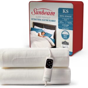 Sunbeam Sleep Perfect Antibacterial Electric Blanket King Single