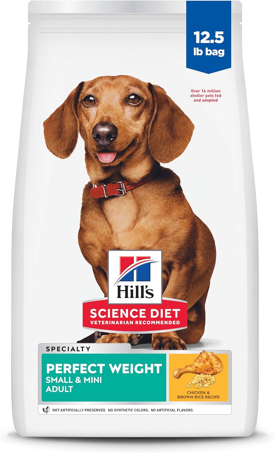 B0C12YRQ41_img_1 Hill's Science Diet Perfect Weight Adult Small and Mini Breed Chicken Recipe Dry Dog Food 5.67 kg