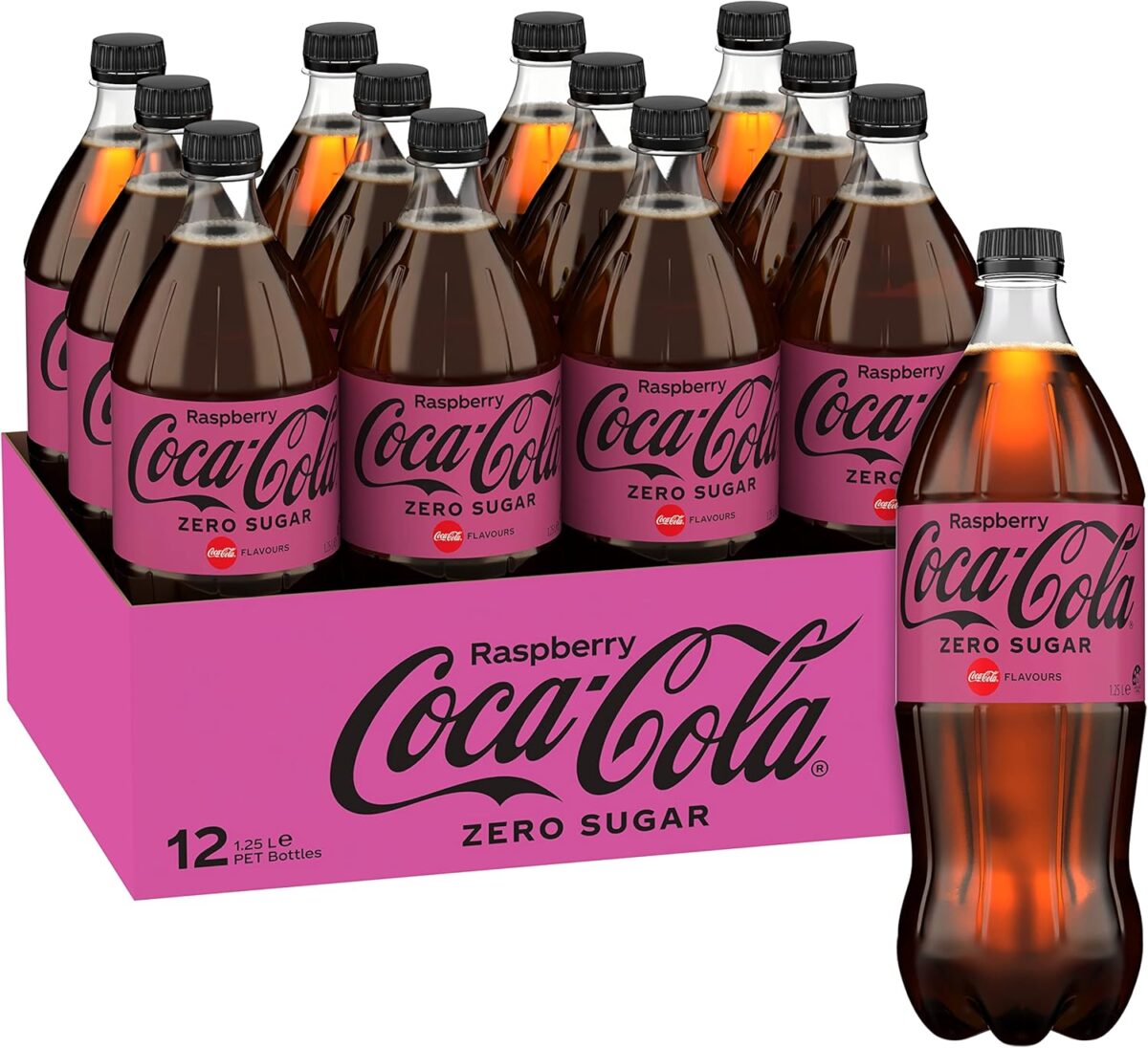 Coca-Cola Zero Sugar Soft Drink 8 x 2L Bottles [x3]