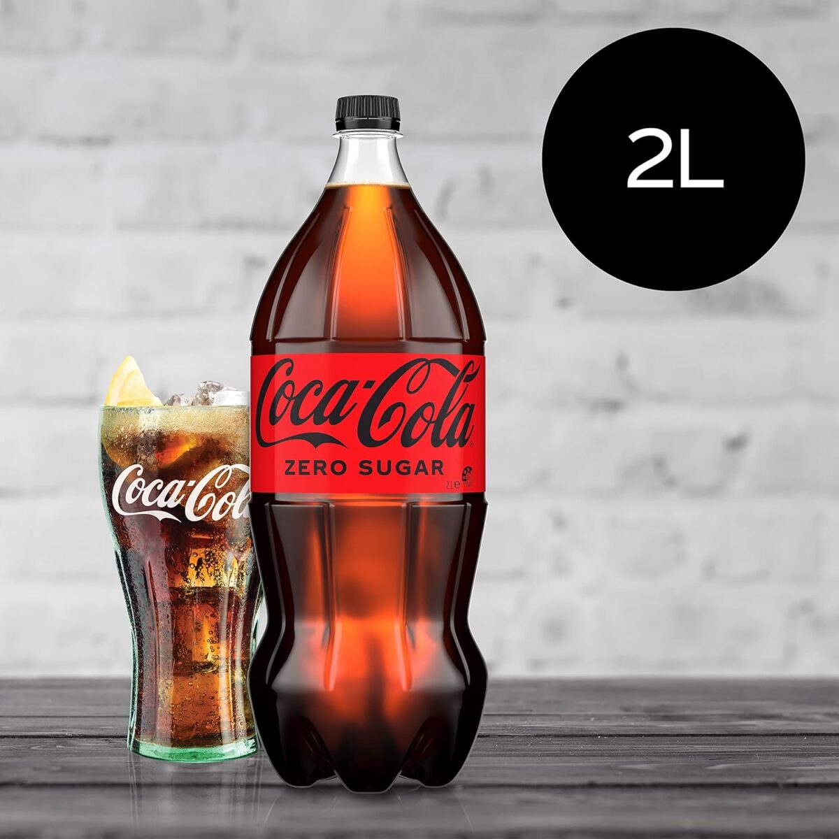 Coca-Cola Zero Sugar Soft Drink 8 x 2L Bottles [x3]