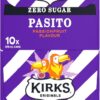 Kirks Pasito Zero Sugar Soft Drink Cans 20 x 375mL [x4]