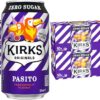 Kirks Pasito Zero Sugar Soft Drink Cans 20 x 375mL [x4]