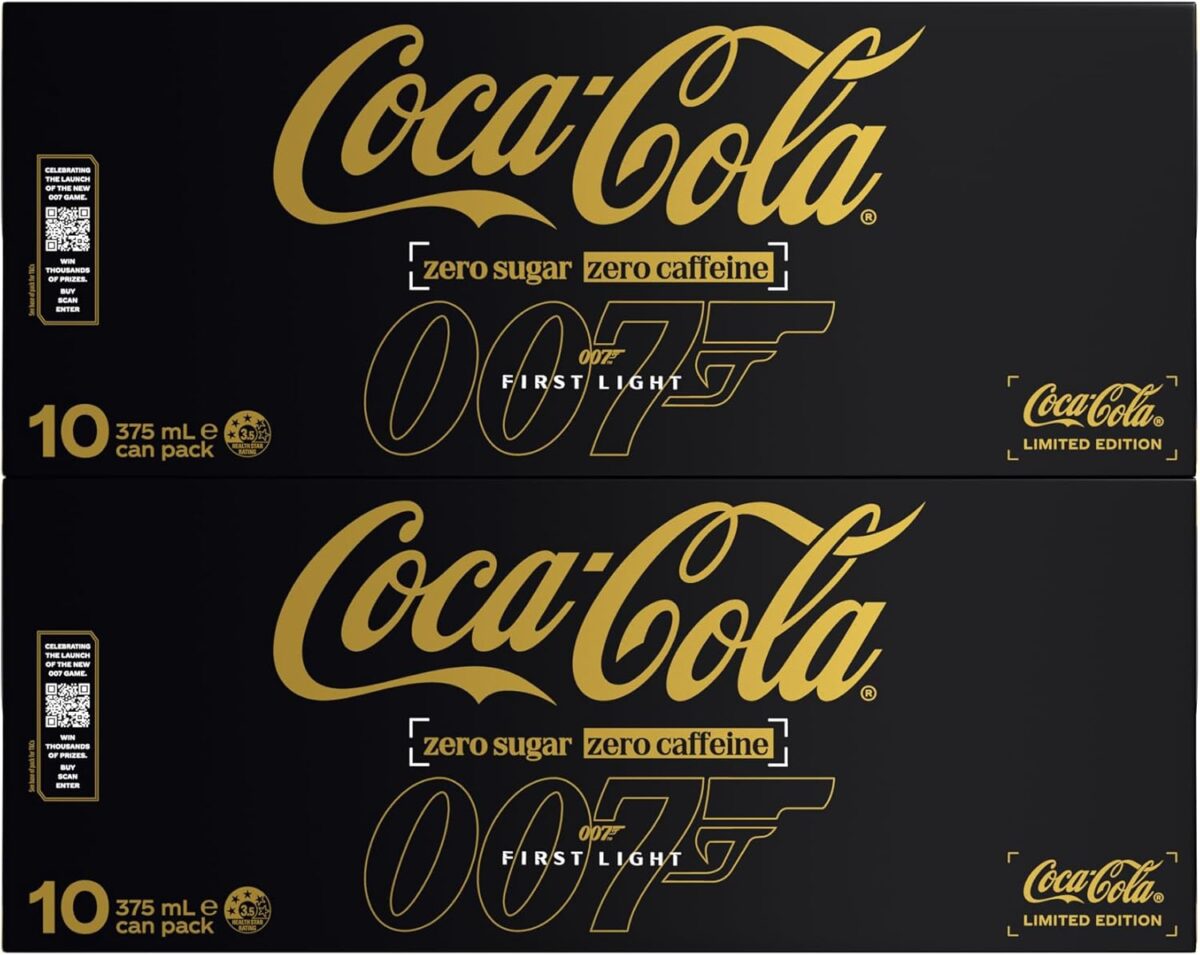Coca-Cola Zero Sugar Zero Caffeine Soft Drink 20 x 375mL [x3]