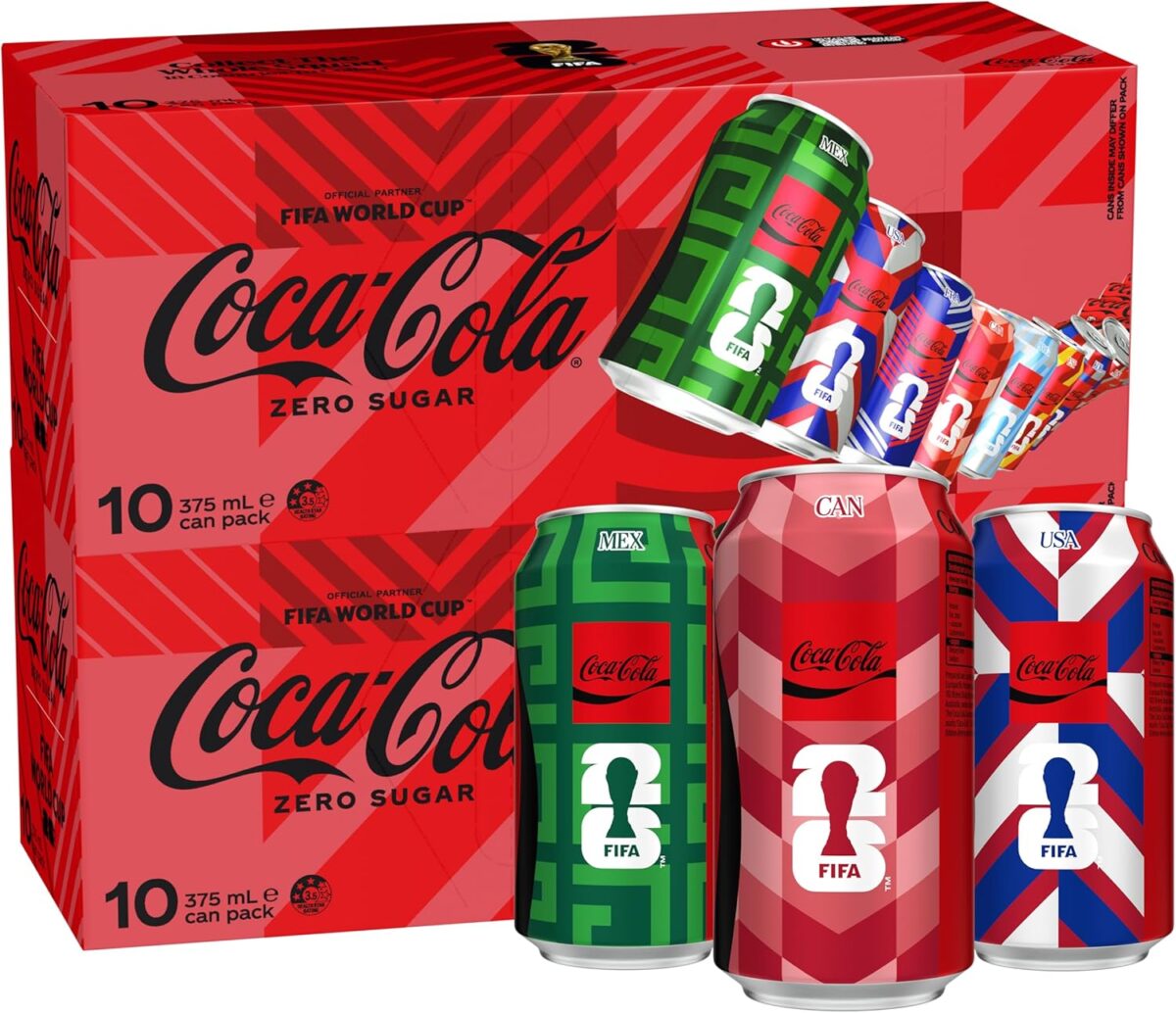 Coca-Cola Zero Sugar Soft Drink 20 x 375mL Cans [x3]