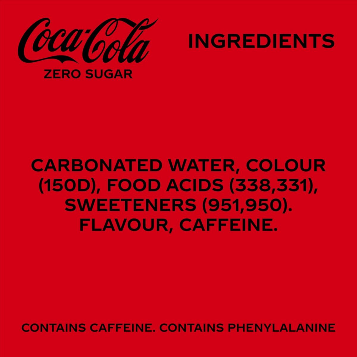 Coca-Cola Zero Sugar Soft Drink 20 x 375mL Cans [x3]