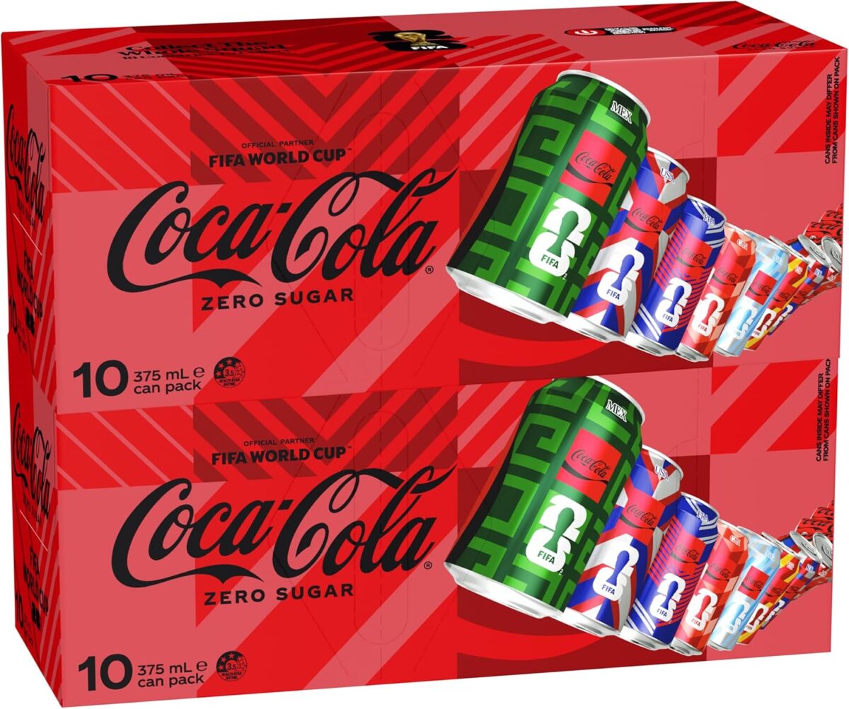 Coca-Cola Zero Sugar Soft Drink 20 x 375mL Cans [x3]