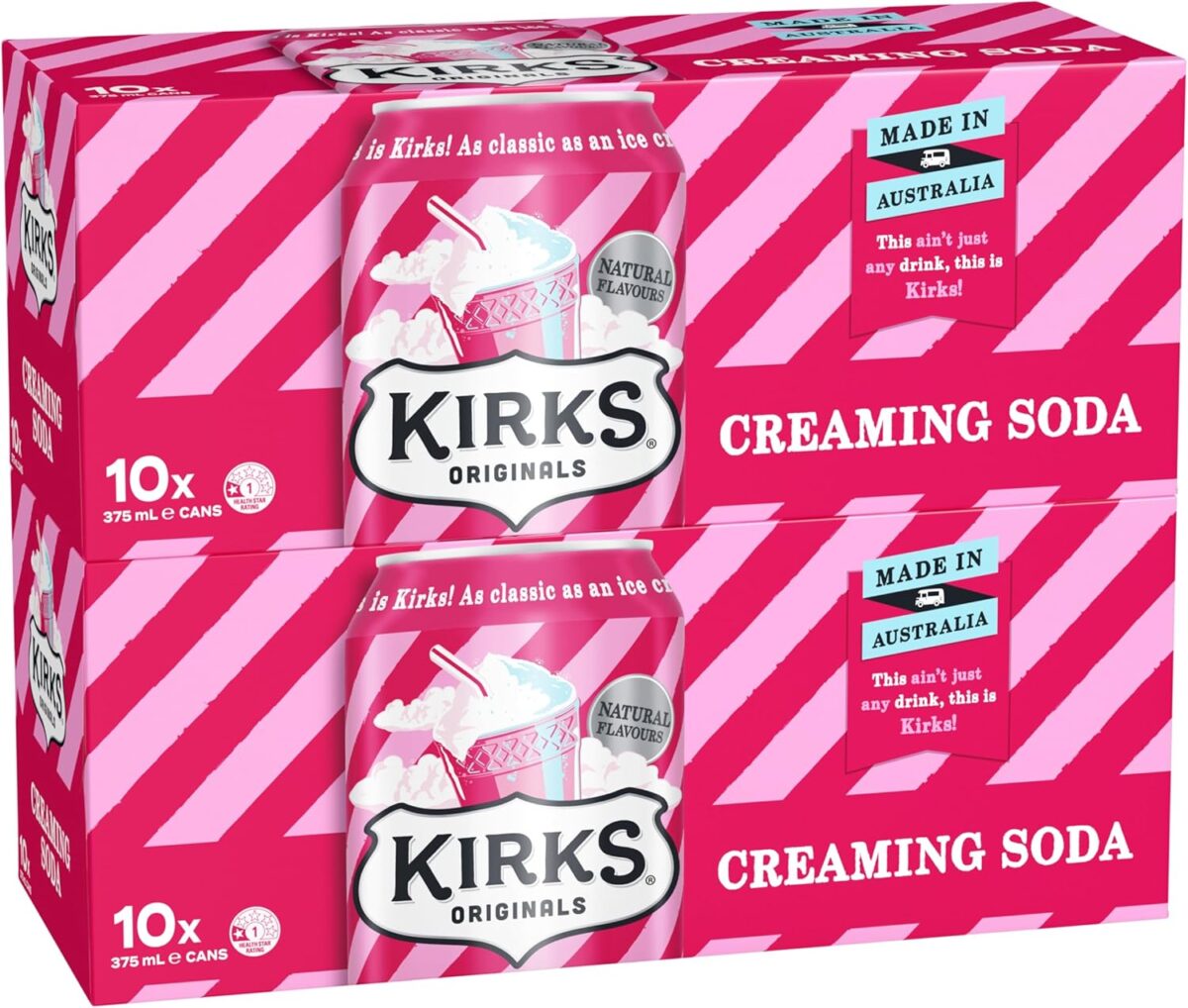 Kirks Creaming Soda 20 x 375 mL [x4]