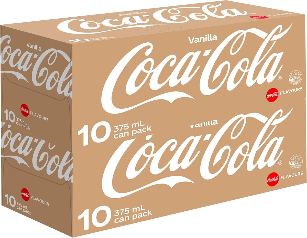 Coca-Cola Vanilla Soft Drink 20 x 375mL [x3]