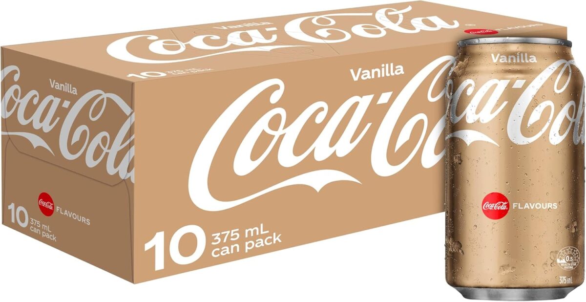 Coca-Cola Vanilla Soft Drink 20 x 375mL [x3]