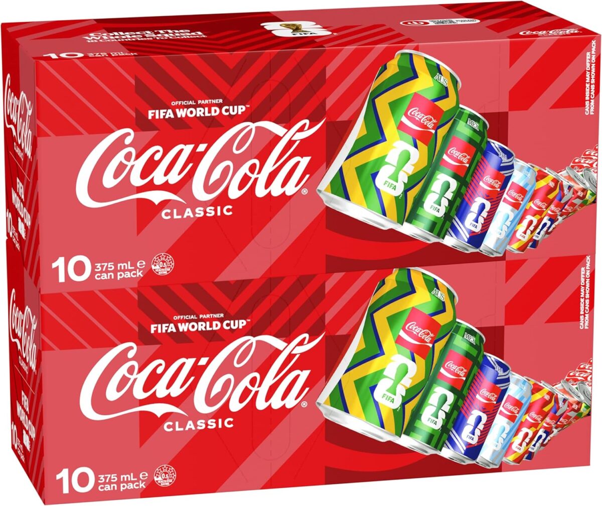 Coca-Cola Classic Soft Drink 20 x 375mL Cans [x3]