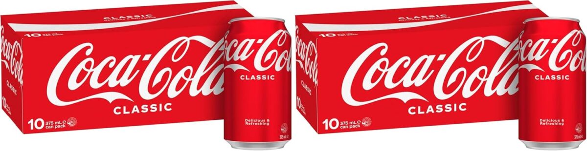 Coca-Cola Classic Soft Drink 20 x 375mL Cans [x3]