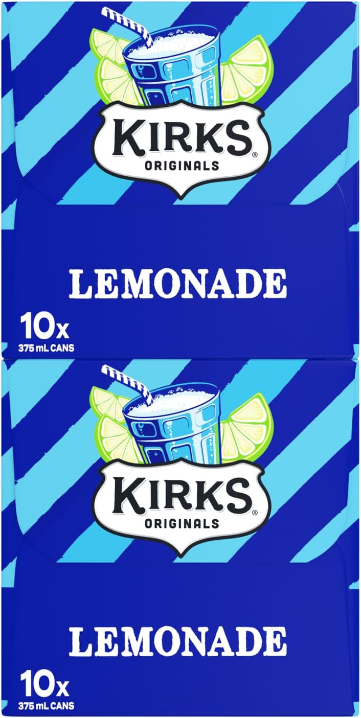 Kirks Lemonade Soft Drink 20 x 375 mL [x4]