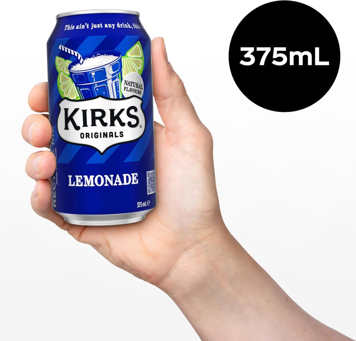 Kirks Lemonade Soft Drink 20 x 375 mL [x4]