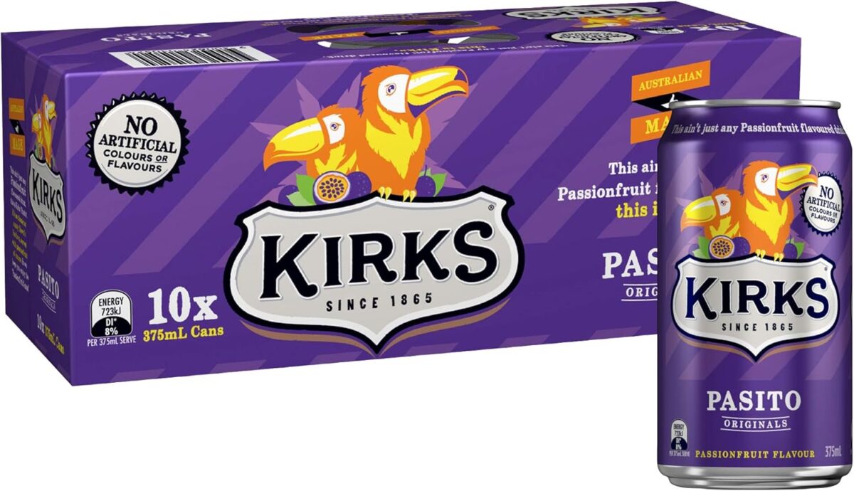 Kirks Lemonade Soft Drink 20 x 375 mL [x4]