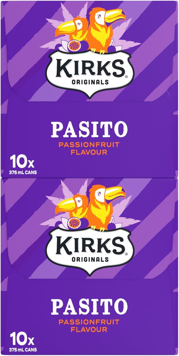 Kirks Pasito Soft Drink 20 x 375mL [x4]