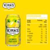 Kirks Lemon Squash Soft Drink 20 x 375mL Cans [x4]